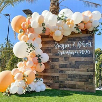 Blush White Balloon Arch Kit