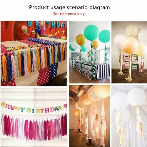 Colorful birthday party decorations with balloons and banners.