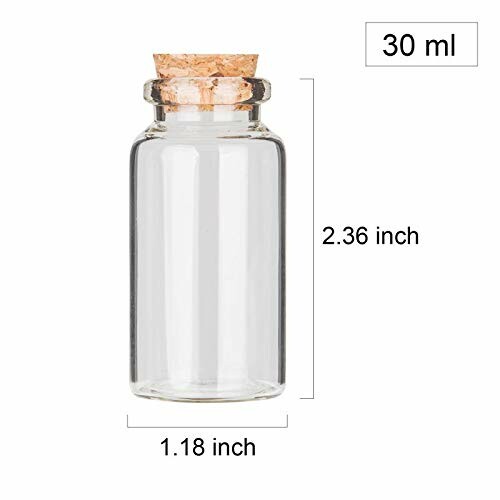 64PCS Cork Stoppers Glass Bottles