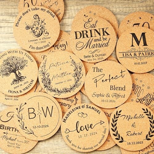 Personalized Cork Coasters