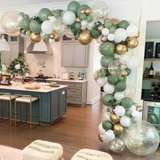 Sage Green Balloon Garland Arch Kit