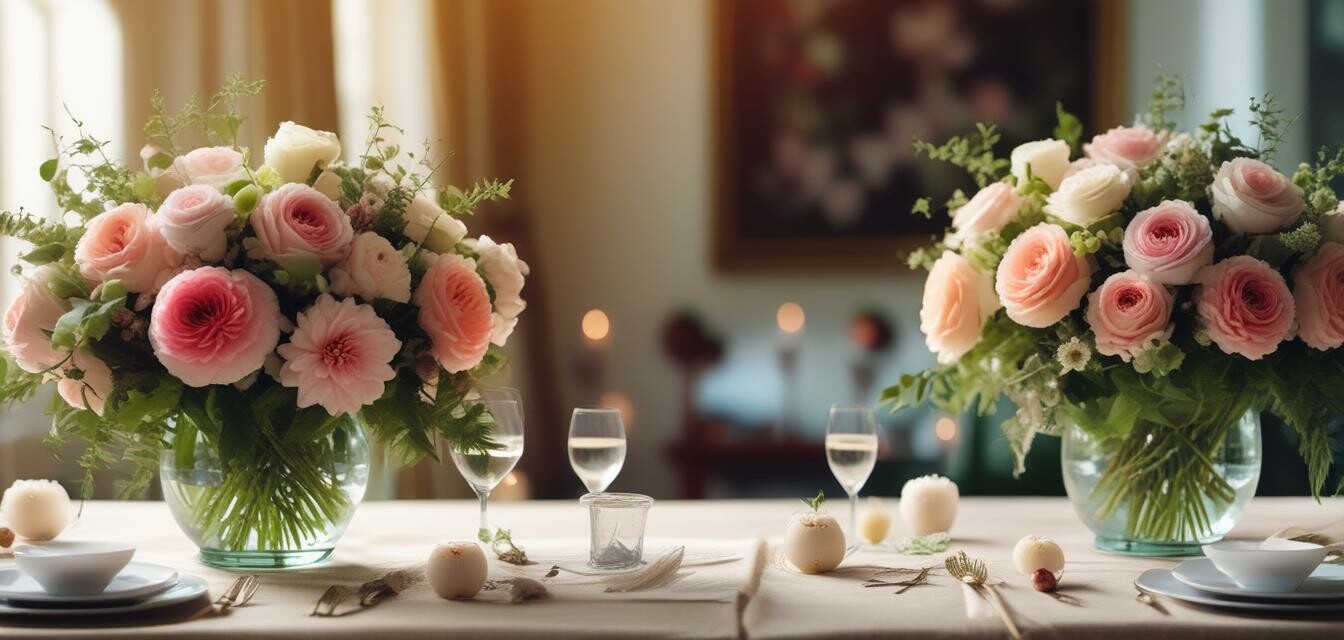 Natural centerpieces for eco-friendly bridal shower