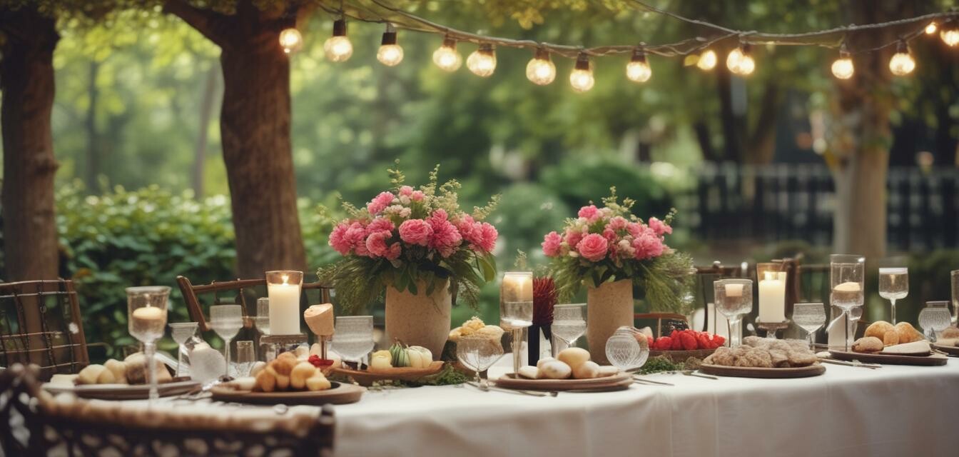 Outdoor Bridal Shower Natural Elements