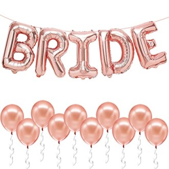 KatchOn Bride Balloons Rose Gold Set