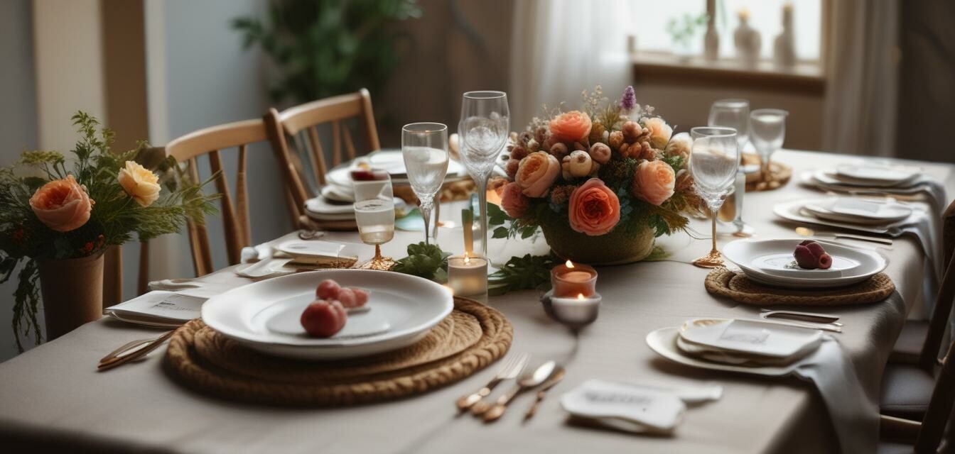 Sustainable tableware for eco-friendly bridal shower