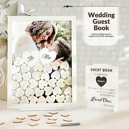 GLM Premium Wedding Guest Book Alternative